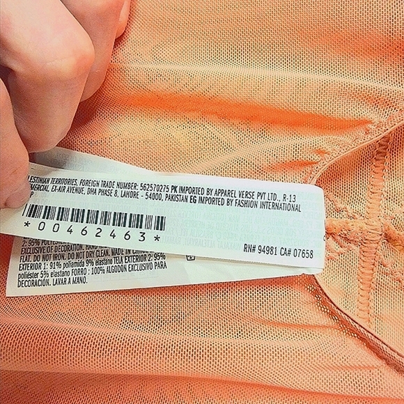 Forever 21 NWT Pink Lace Mesh Bodysuit Sexy - Picture 8 of 8